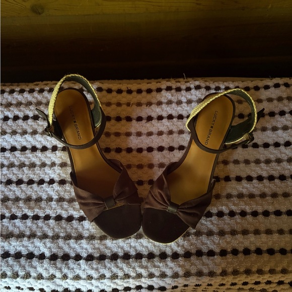 Lucky Brand Women’s Black Espadrille Wedges - Size 8 1/2 - Picture 4 of 11